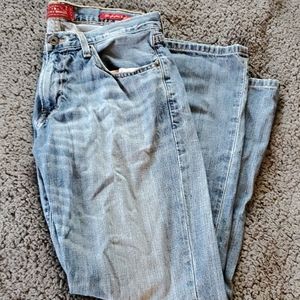 Mens 32x30 Original Boot Lucky Brand Jeans, Blue